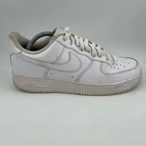 Nike Men’s Air Force 1 ‘07 Triple White Leather Shoes  CW2288-001- Size 10