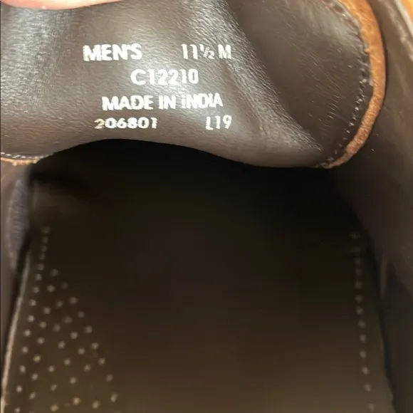 NWOT Cole Haan Men's Brown Leather Dress Shoes, Size 11.5M