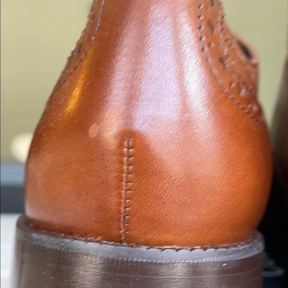 NWOT Cole Haan Men's Brown Leather Dress Shoes, Size 11.5M