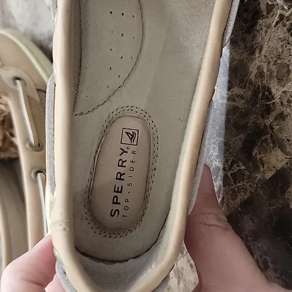NWOT Sperry Womens Top Sider Driving Boat Leather Lace Up Tan Shoes Size…