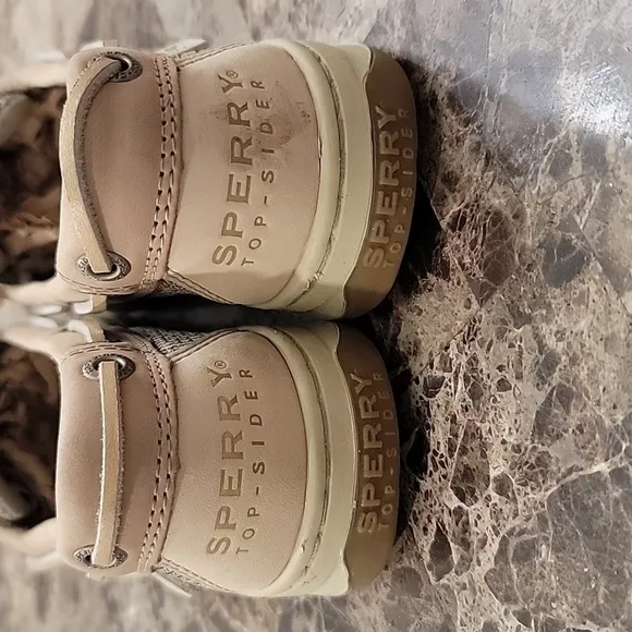NWOT Sperry Womens Top Sider Driving Boat Leather Lace Up Tan Shoes Size…