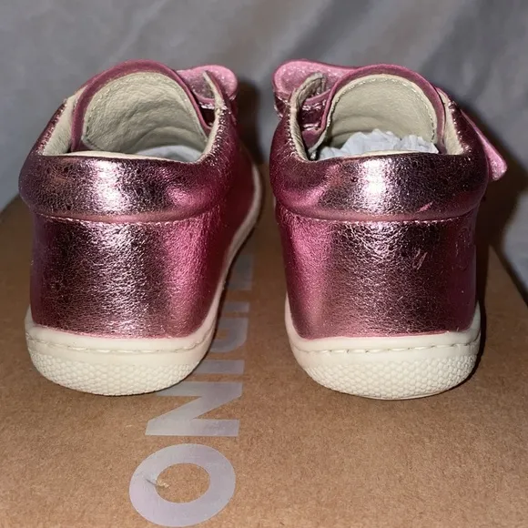 NWT NATURINO COCOON VL First-steps leather and suede shoes in Bright pink