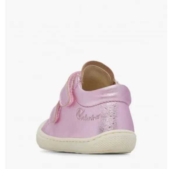 NWT NATURINO COCOON VL First-steps leather and suede shoes in Bright pink