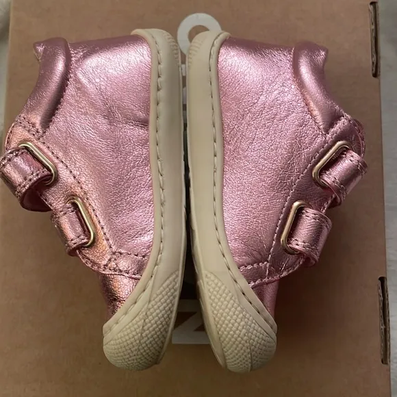 NWT NATURINO COCOON VL First-steps leather and suede shoes in Bright pink