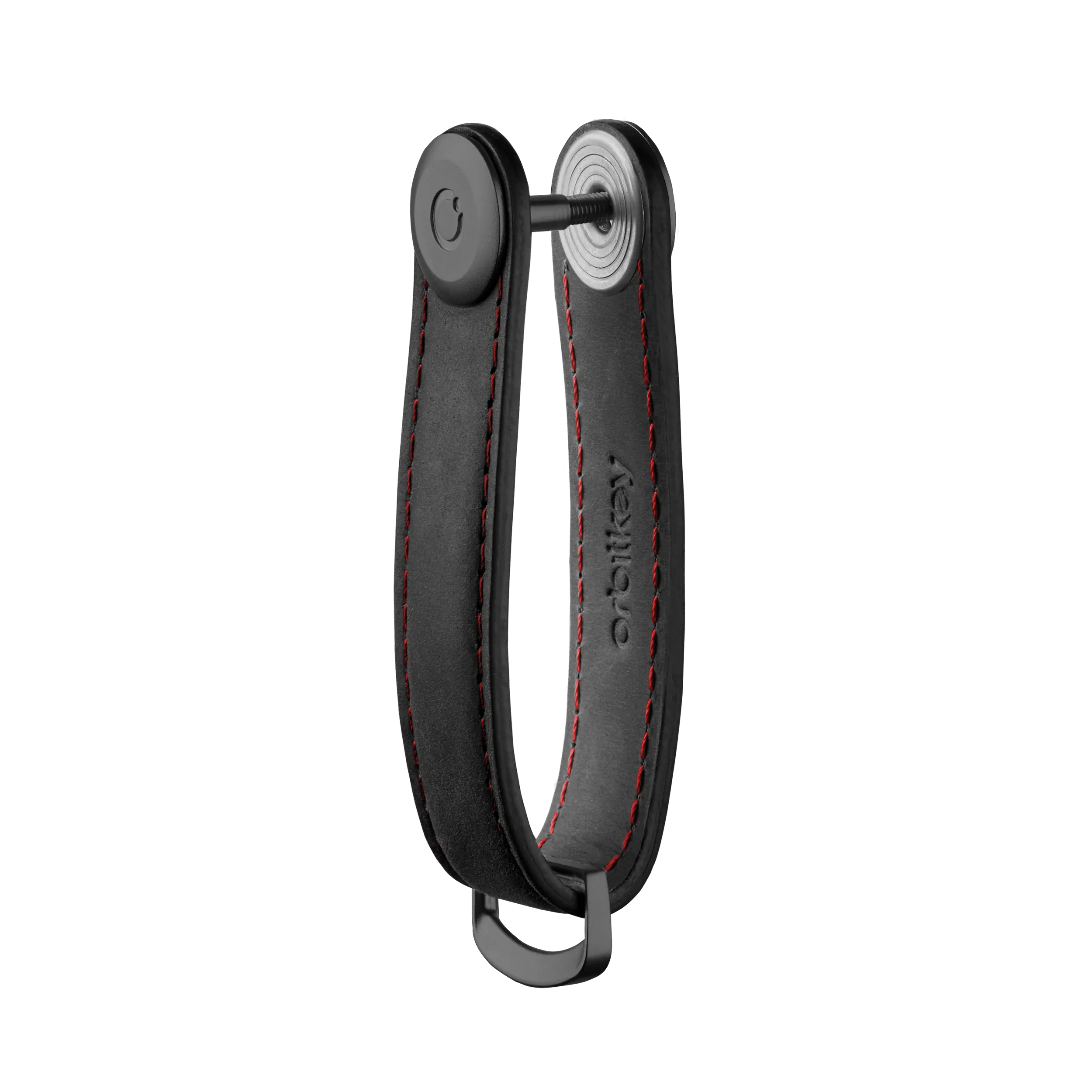 Orbitkey Crazy Horse Leather Obsidian Black/Red