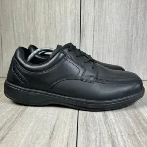 OrthoFeet Gramercy 465 Black Leather Oxford Dress Shoe Men Size 11 EEEE 4E XWide