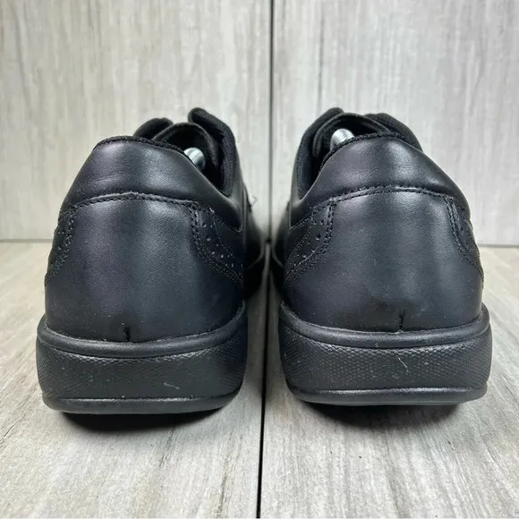 OrthoFeet Gramercy 465 Black Leather Oxford Dress Shoe Men Size 11 EEEE 4E XWide