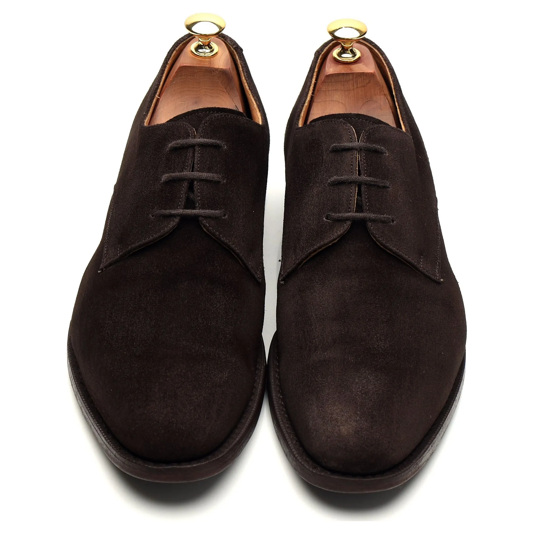 'Paris' Dark Brown Suede Derby UK 9 F