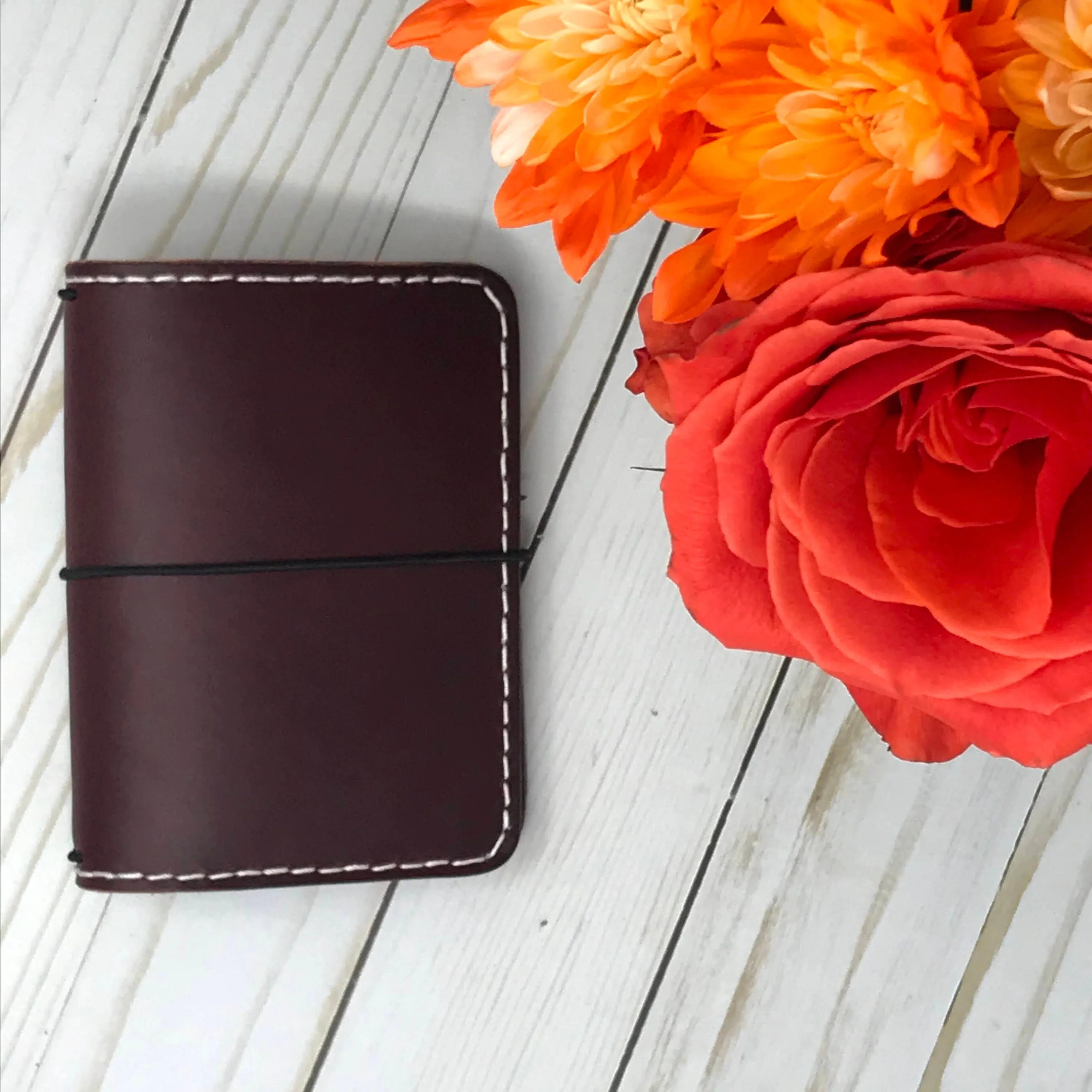 PASSPORT Cover, Passport Traveler's Notebook, *Pick Your Finish* Full-Grain Leather, 5-3/8" x 8.5" (open flat)
