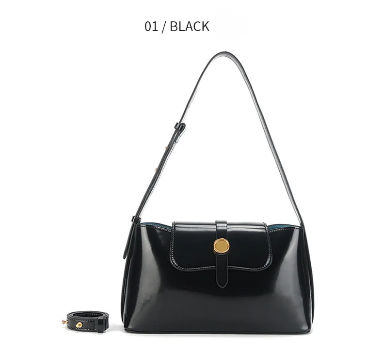 Patent Leather Korean Handbag - Designer Style