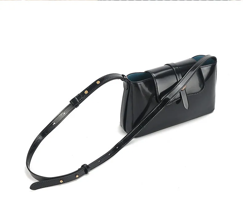 Patent Leather Korean Handbag - Designer Style