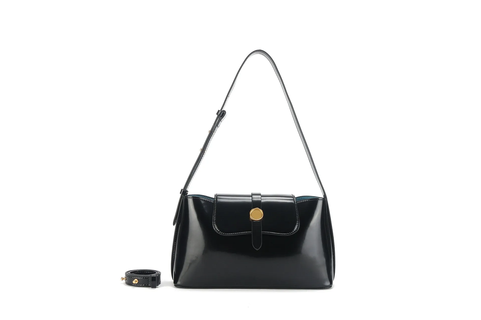 Patent Leather Korean Handbag - Designer Style