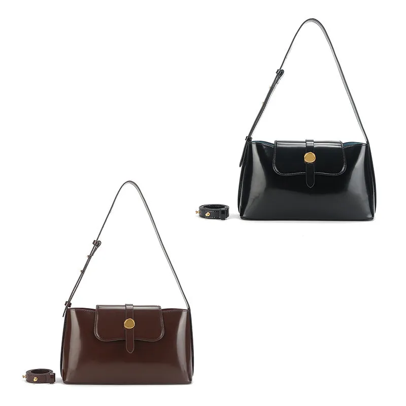 Patent Leather Korean Handbag - Designer Style