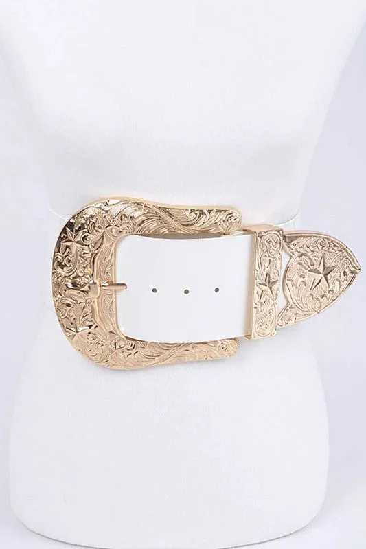 Patent Leather Statement Oversize Belt