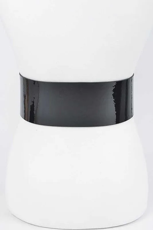 Patent Leather Statement Oversize Belt
