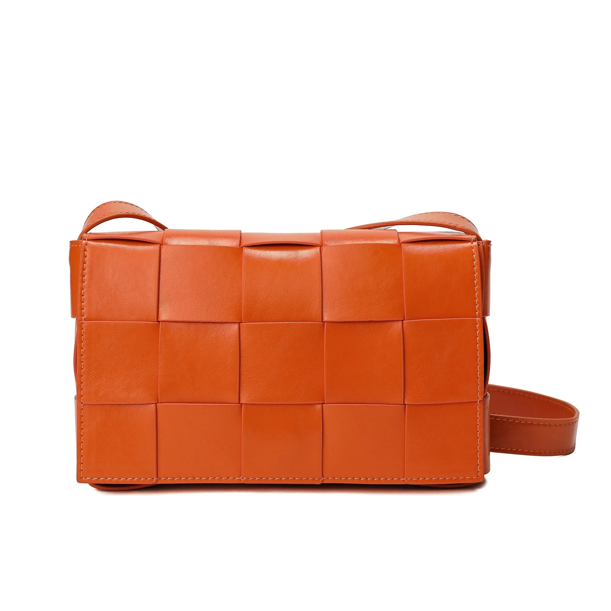 Patent Leather Woven Crossbody
