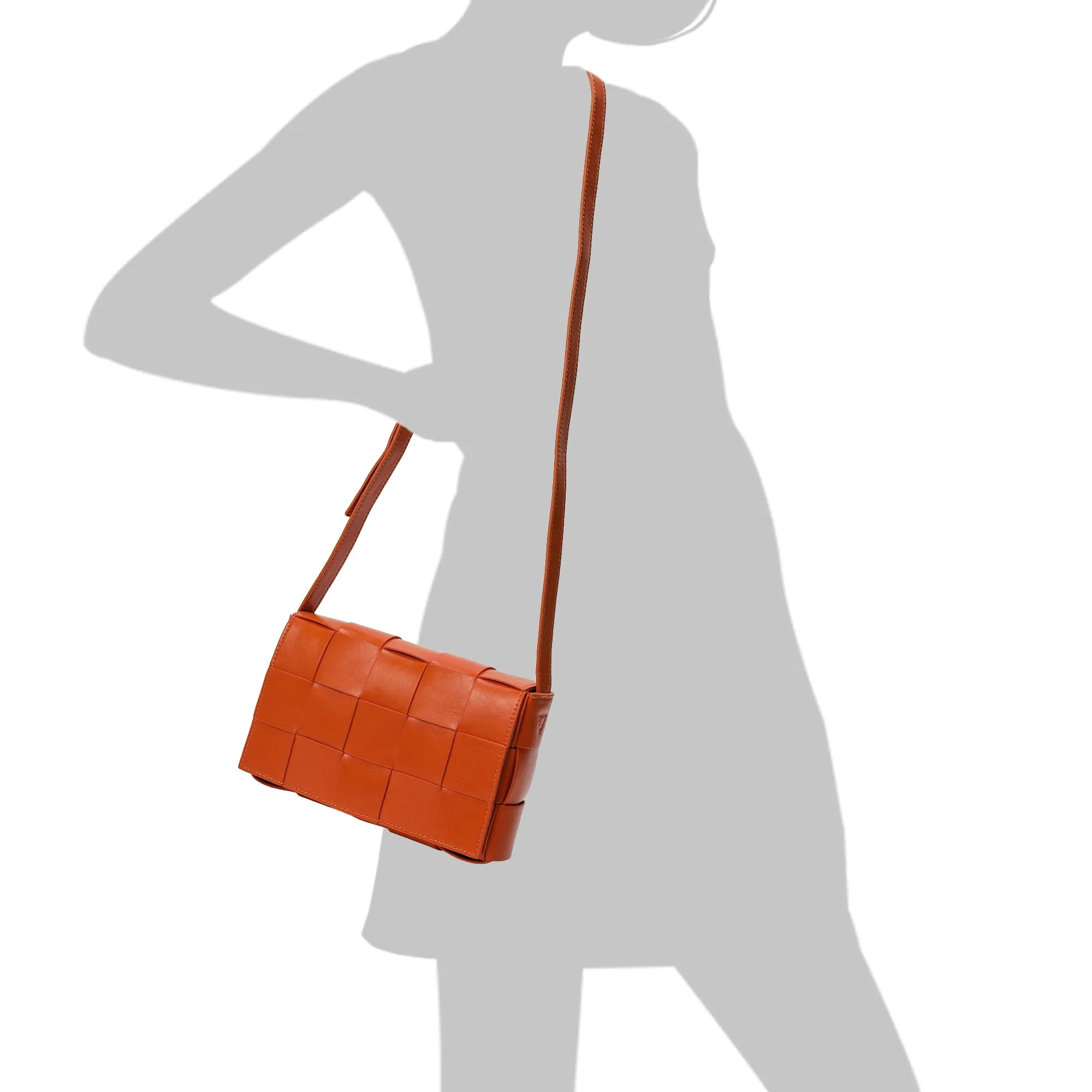 Patent Leather Woven Crossbody