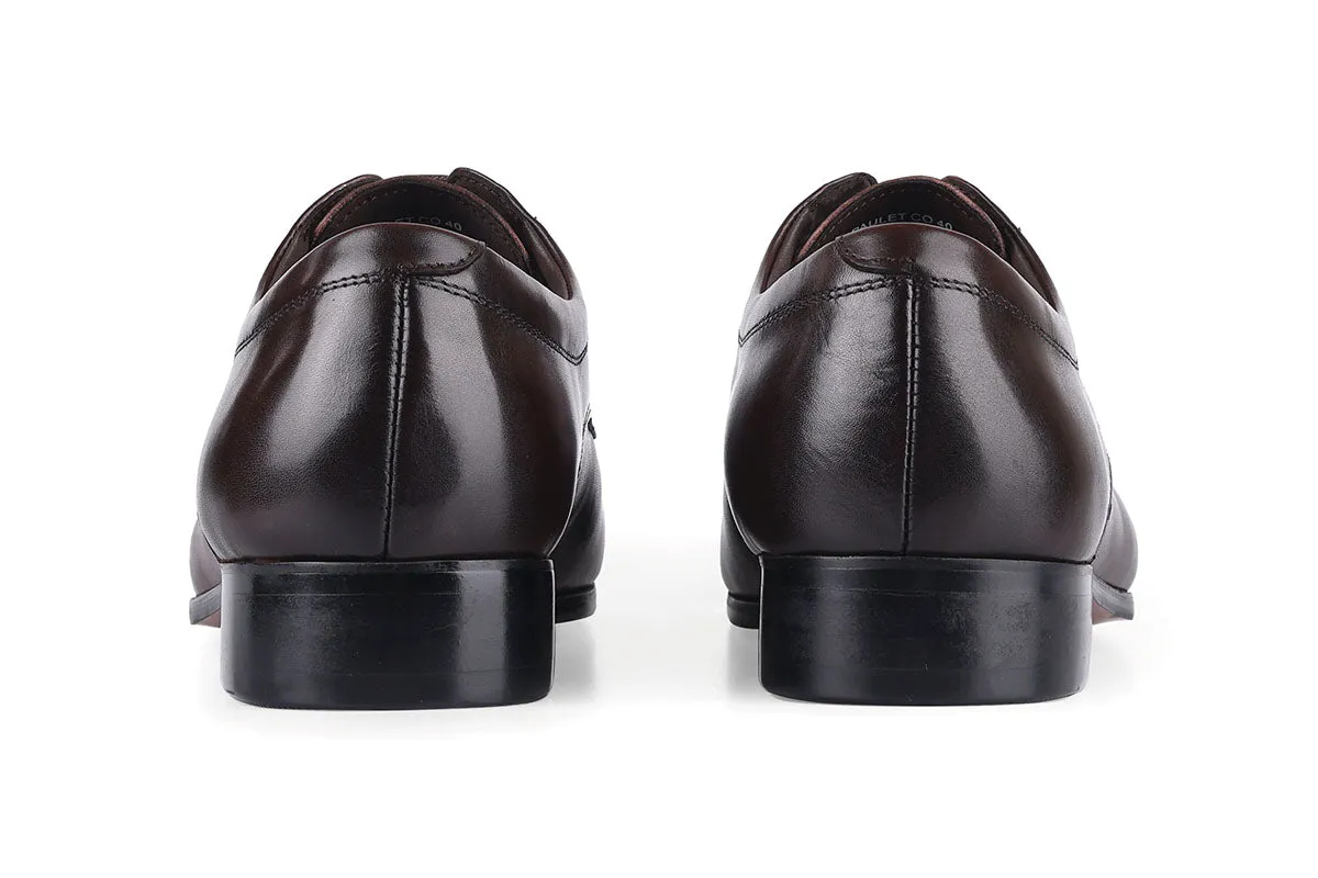 Paulet Moc Toe Derby - Coffee