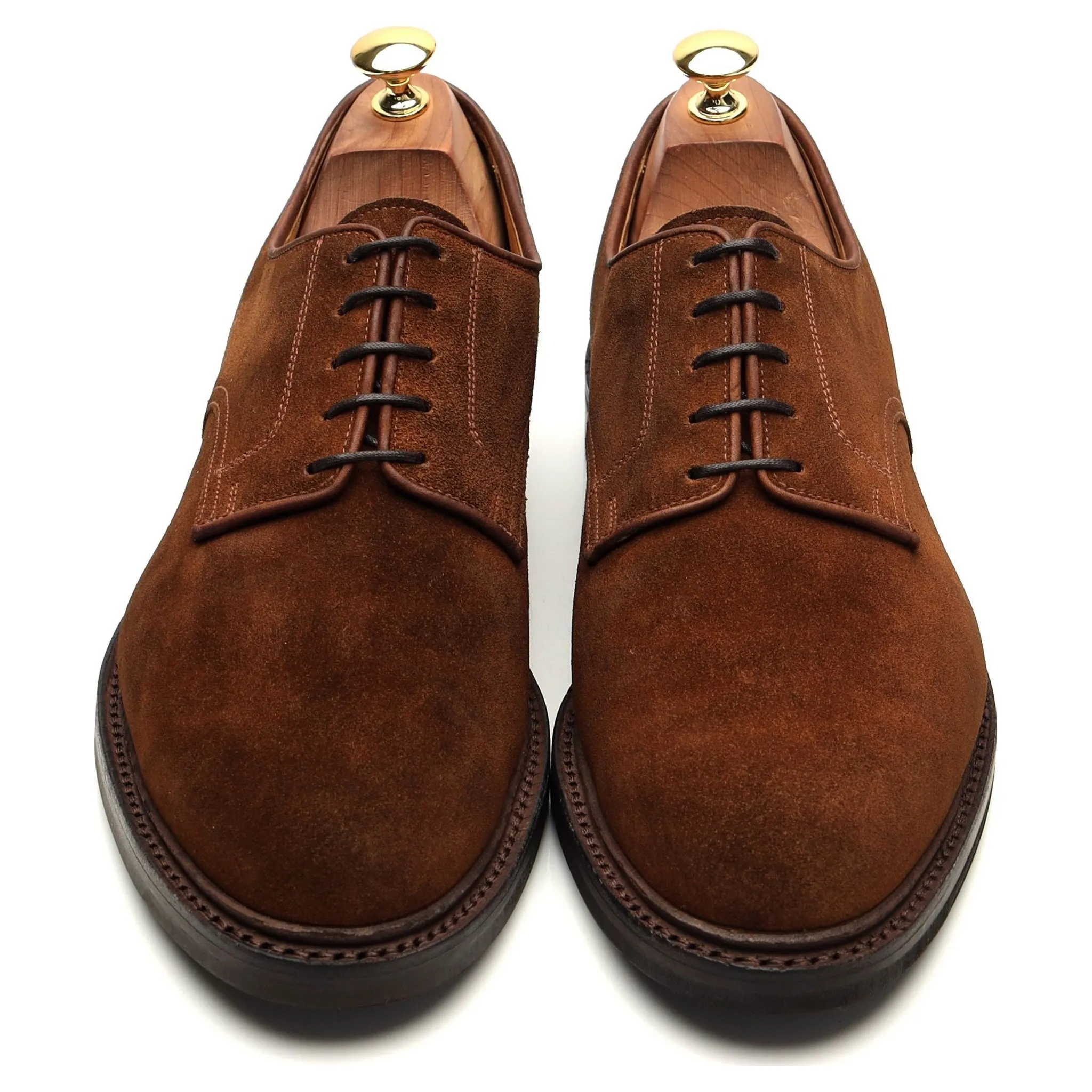 Peal & Co Brown Suede Derby UK 9.5 US 10.5 D