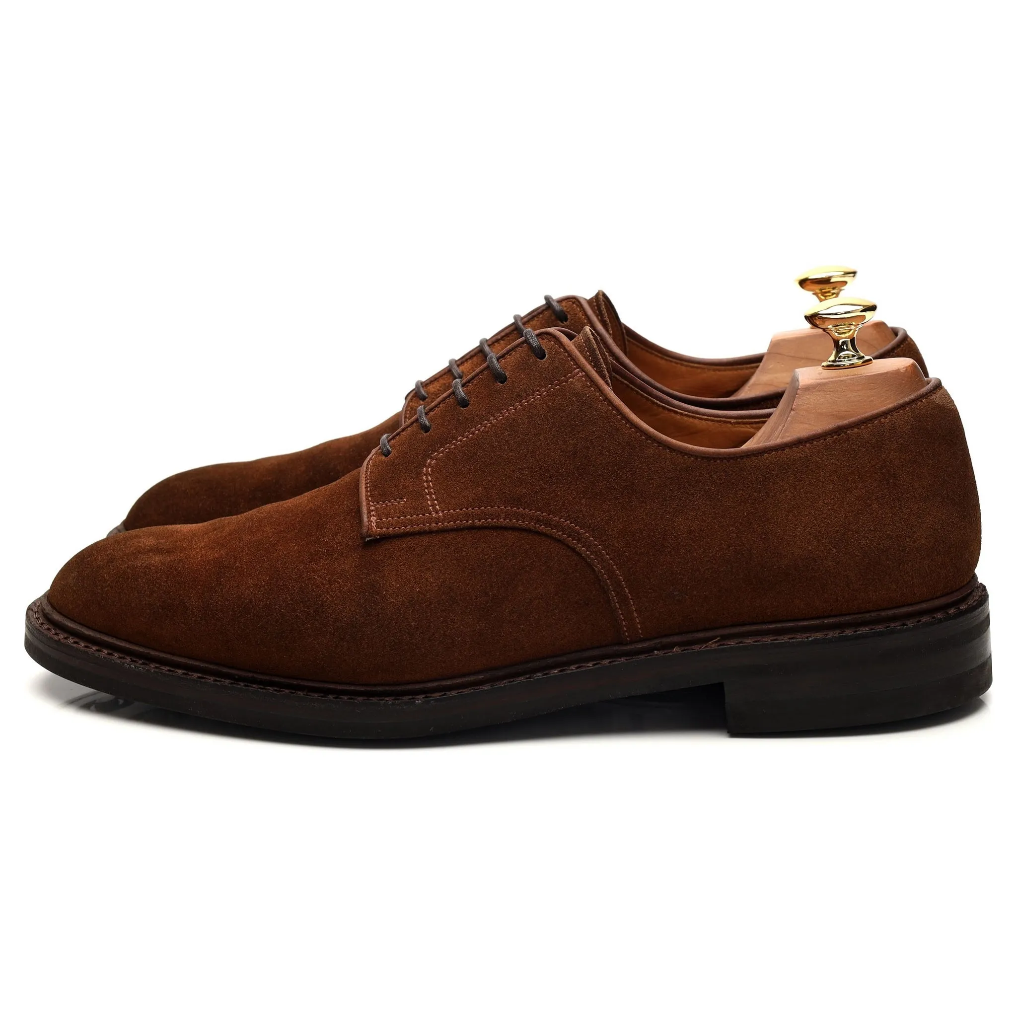 Peal & Co Brown Suede Derby UK 9.5 US 10.5 D