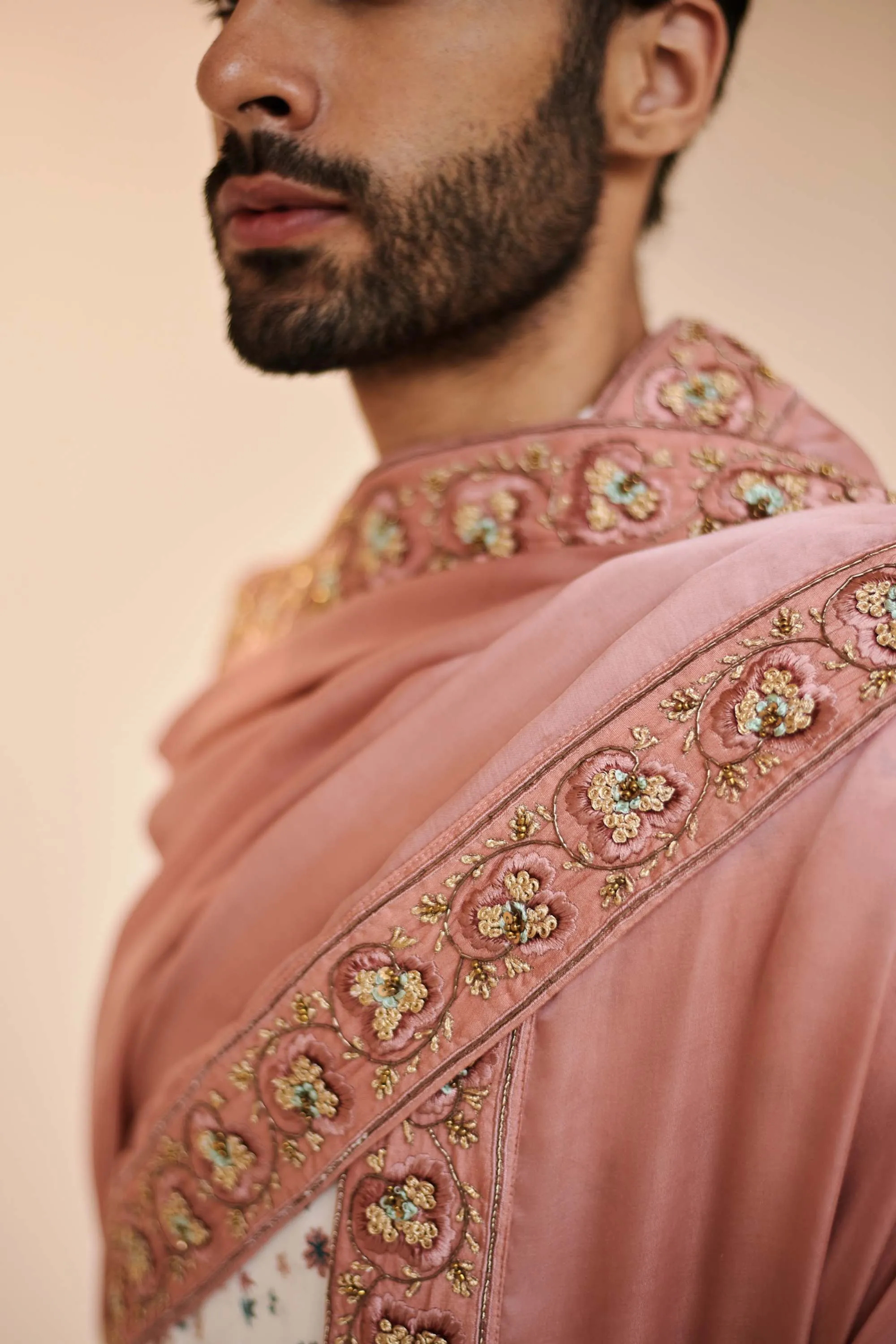 Pearl White Sherwani Set