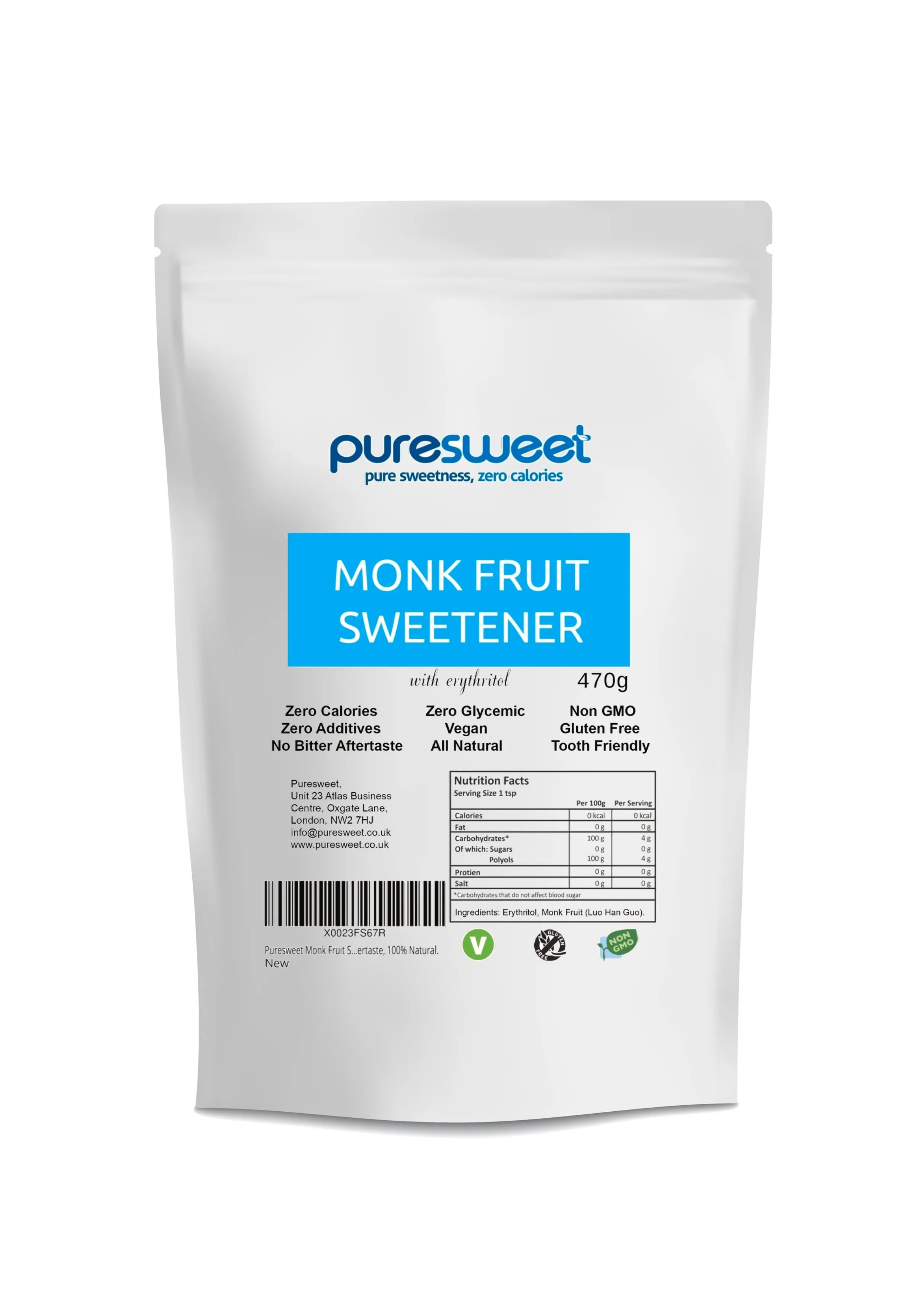 Puresweet® Monk Fruit Sweetener 470g