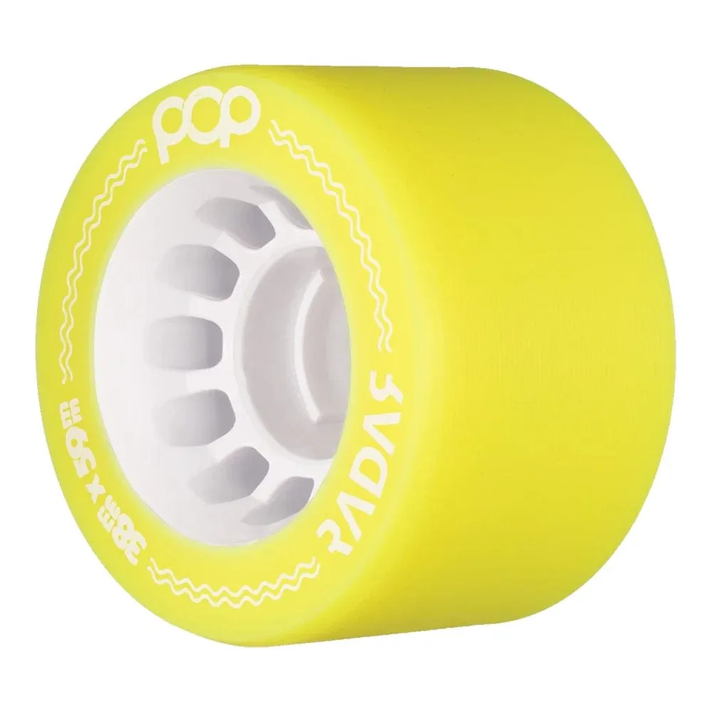 RADAR POP YELLOW  WHEELS - 4 PACK