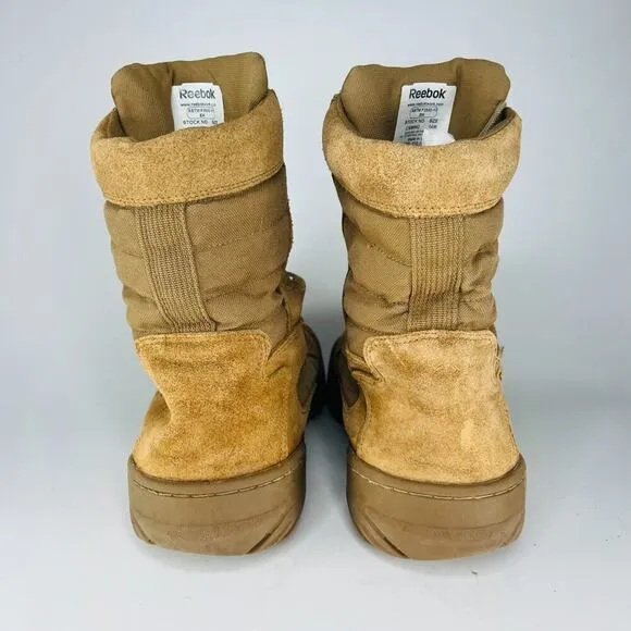 Reebok Fusion MAX Leather Tactical Military Boots Tan Coyote Men 14