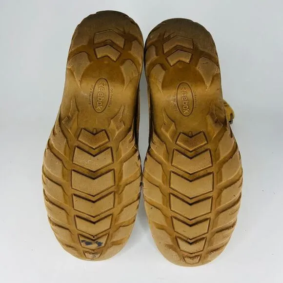 Reebok Fusion MAX Leather Tactical Military Boots Tan Coyote Men 14