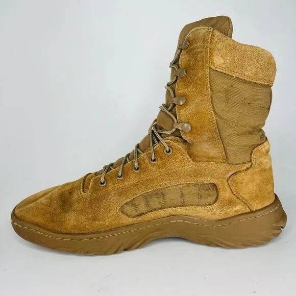 Reebok Fusion MAX Leather Tactical Military Boots Tan Coyote Men 14