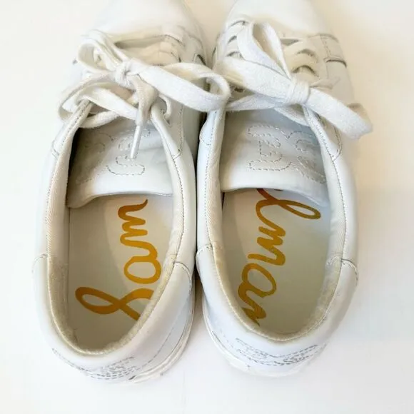 Sam Edelman White Leather Ethyl Sneaker Size 9