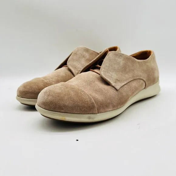 Samuel Hubbard Shoes Womens 9 Beige Brown Suede Oxford Lace Up Sneaker Casual