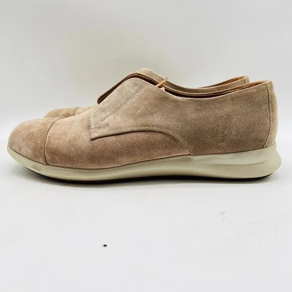 Samuel Hubbard Shoes Womens 9 Beige Brown Suede Oxford Lace Up Sneaker Casual