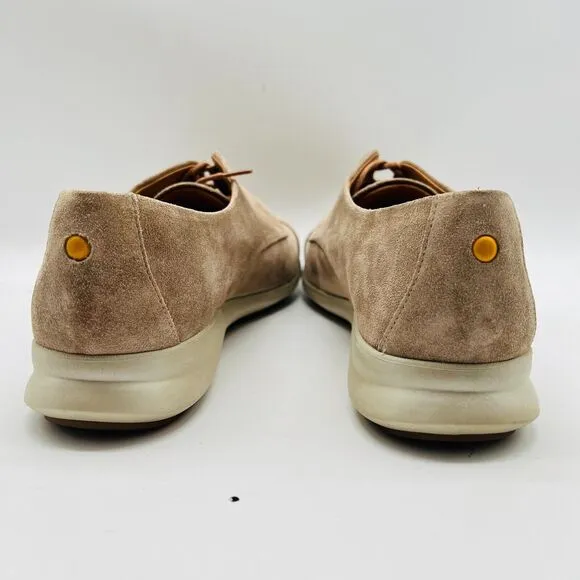 Samuel Hubbard Shoes Womens 9 Beige Brown Suede Oxford Lace Up Sneaker Casual