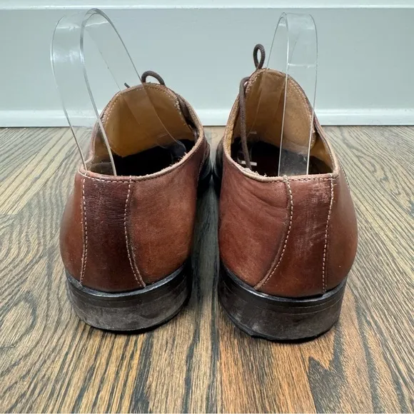 Saxone of Scotland brown leather wingtip oxford dress shoes size 7