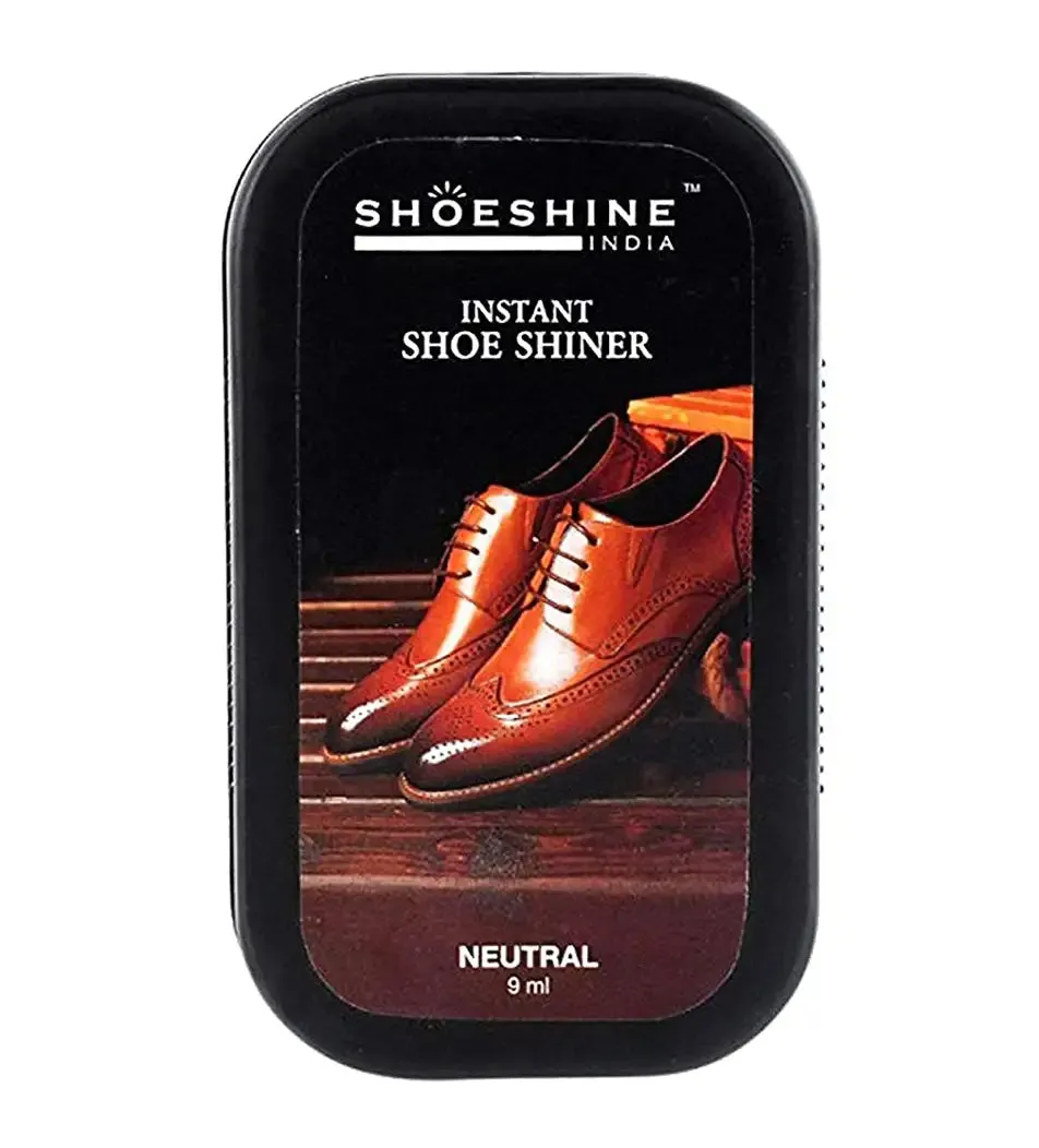 SHOESHINE shoe shiner 2 Black   1 Neutral (Pack of 3) - instant shoe shine sponge