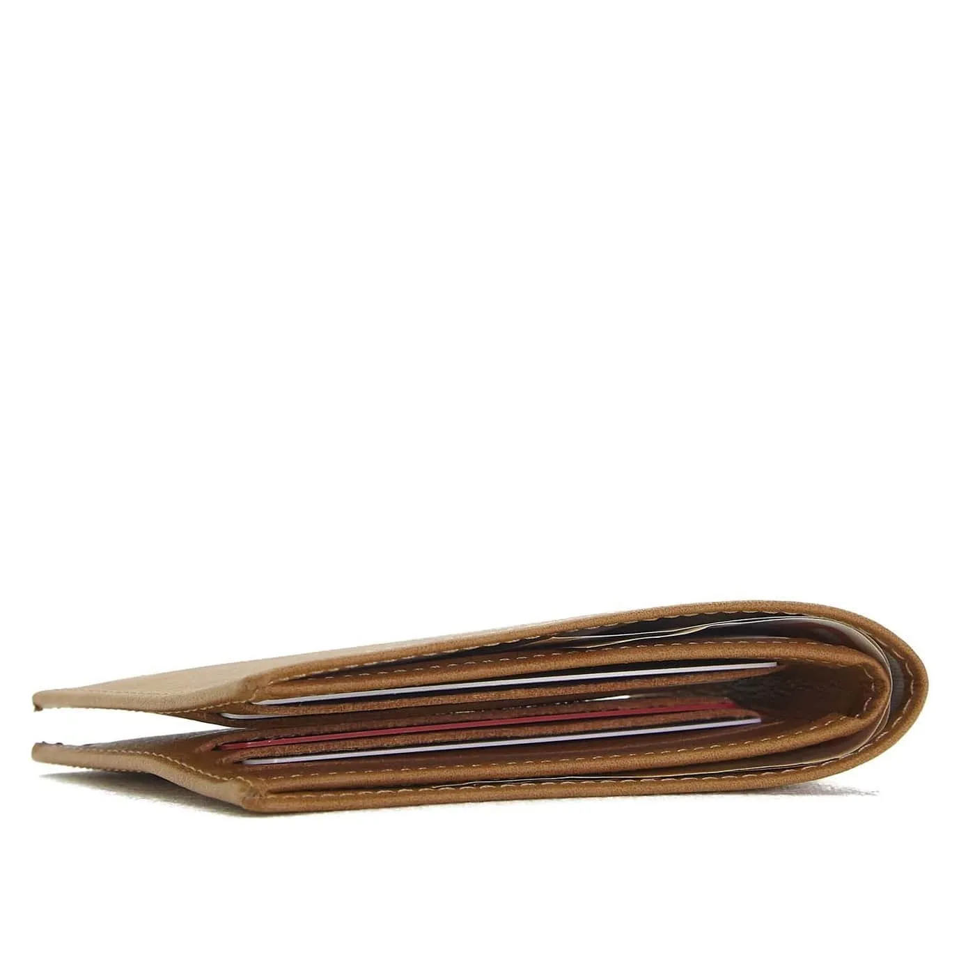 Slim Bifold Vegan Leather Wallet | Camel