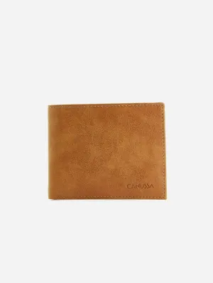 Slim Bifold Vegan Leather Wallet | Camel