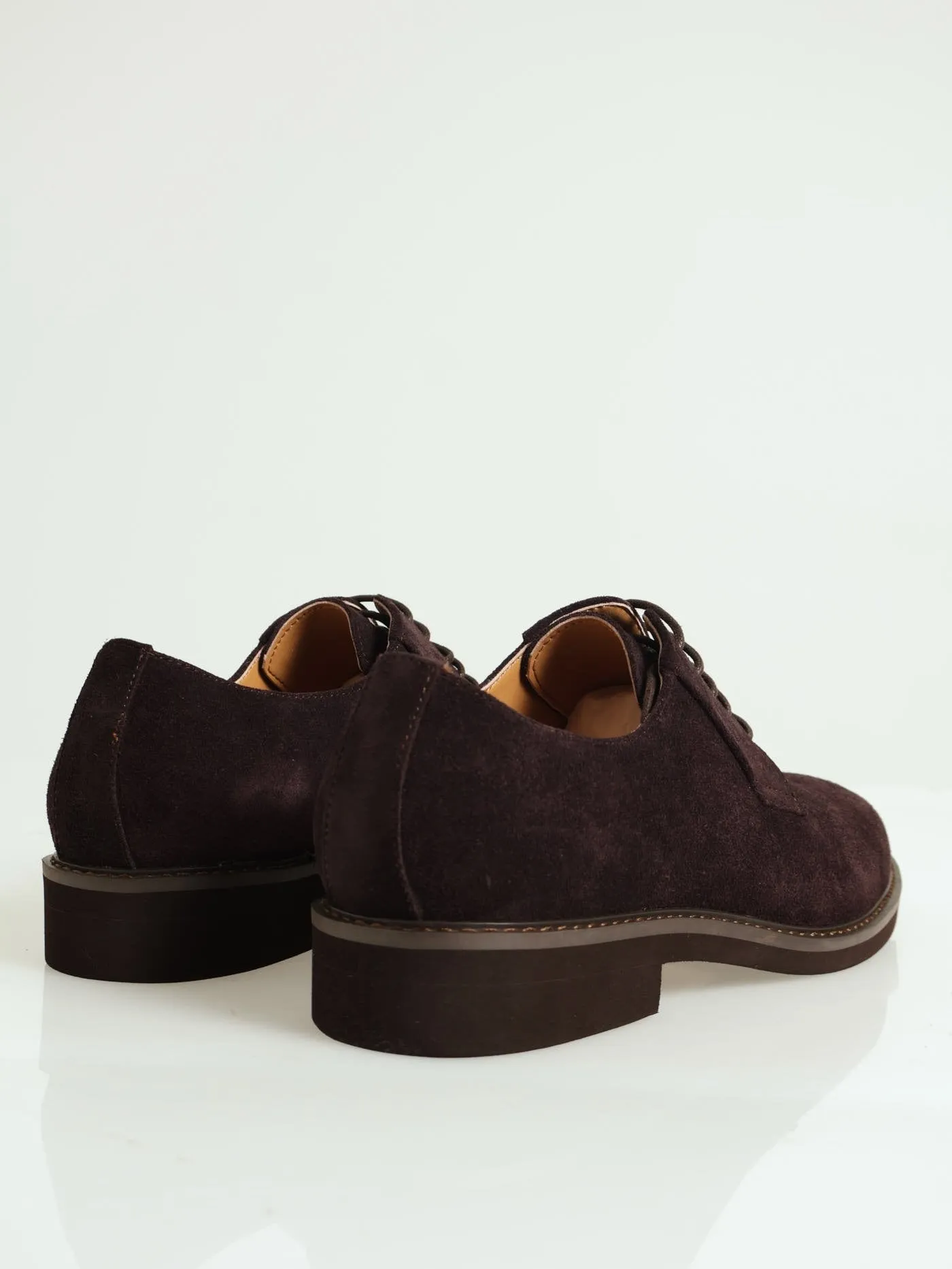 Smart Casual Suede Derby - Brown