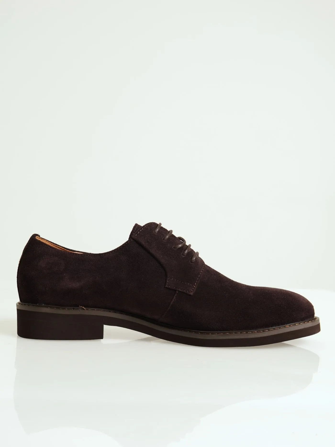 Smart Casual Suede Derby - Brown