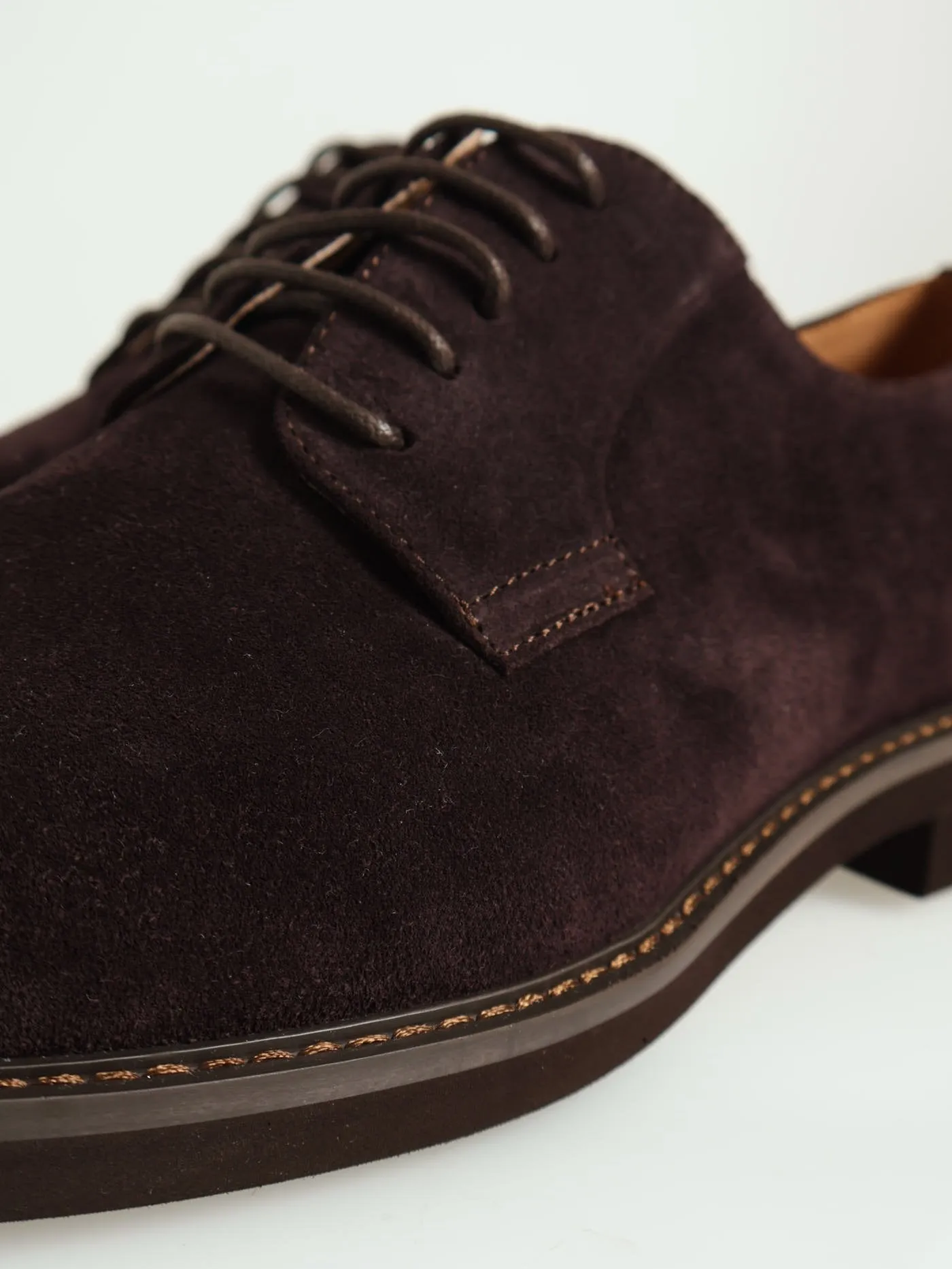 Smart Casual Suede Derby - Brown