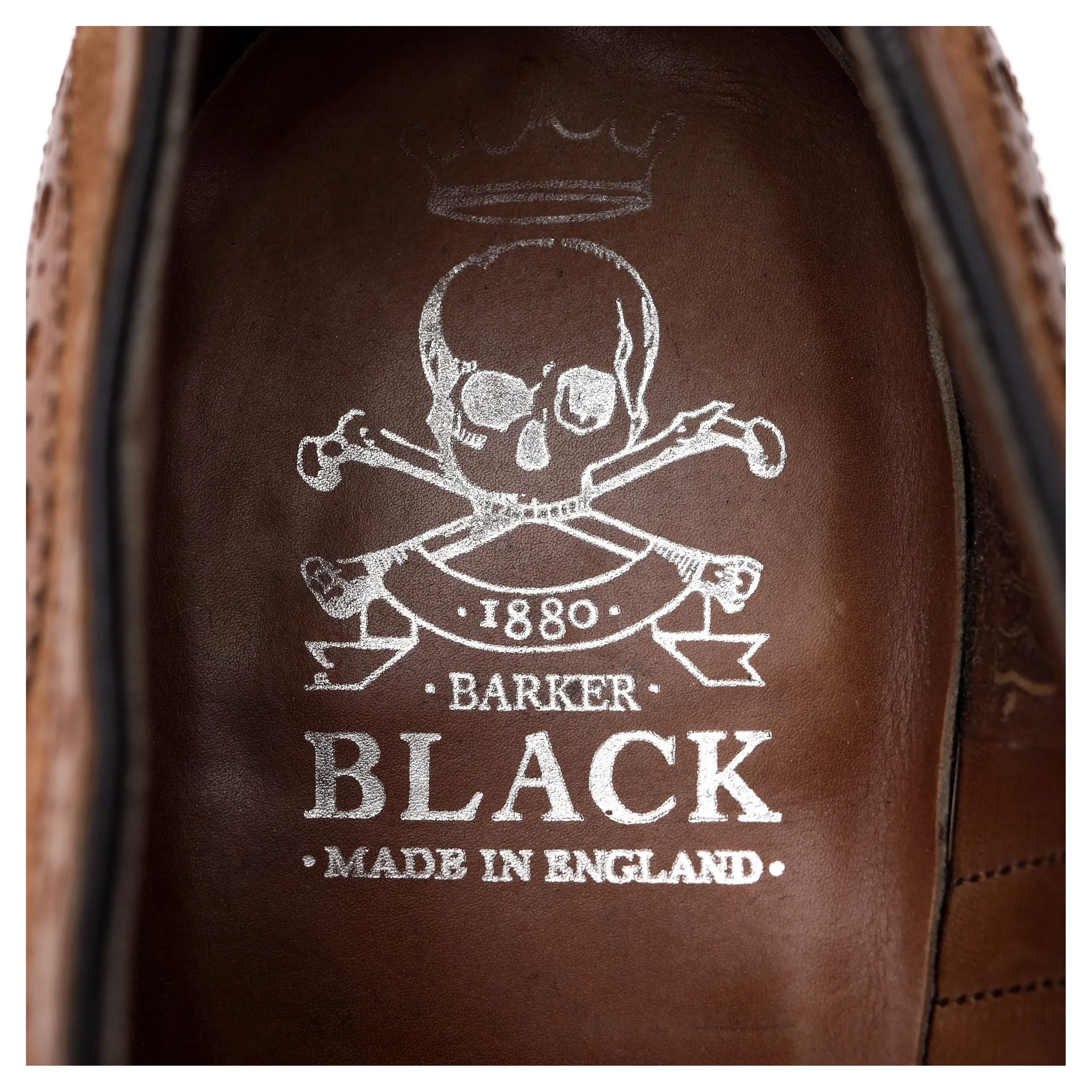 'Spectator' Brown Leather and Suede Oxford Brogues UK 8 US 9