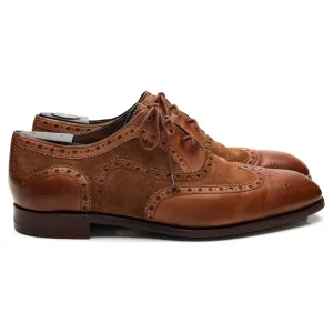 'Spectator' Brown Leather and Suede Oxford Brogues UK 8 US 9