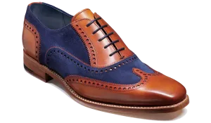 Spencer - Antique Rosewood / Navy Suede