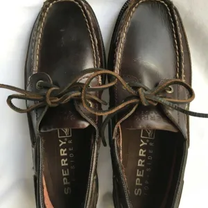 Sperry Top Sider Charter Amaretto Boat Shoes 8M