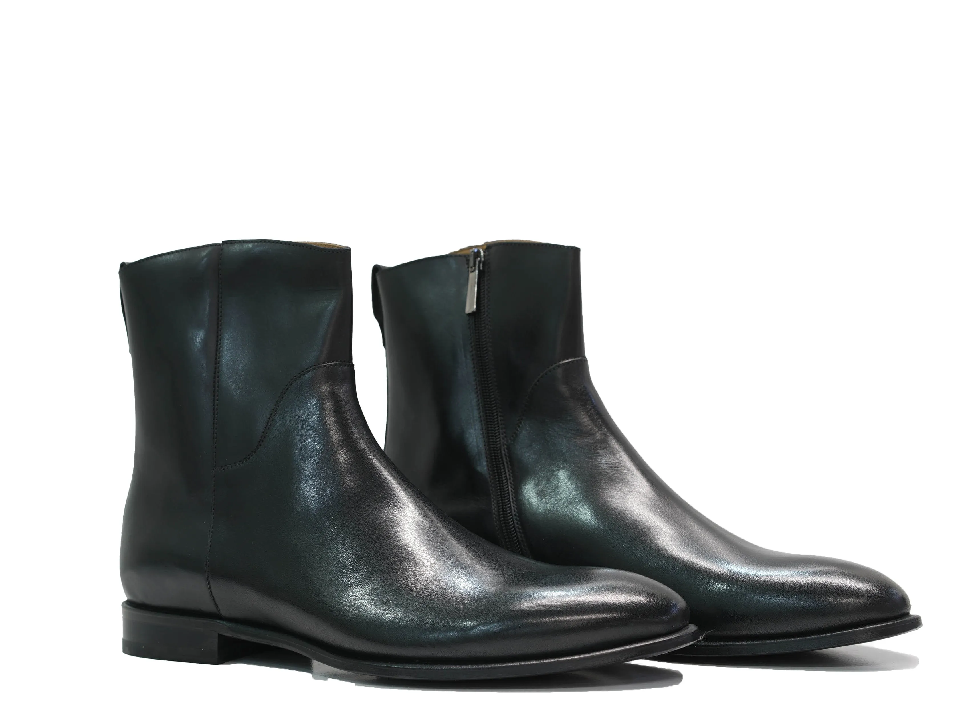Stefano Stefani Men's Black Leather Ankle Boot 5607122 20% off