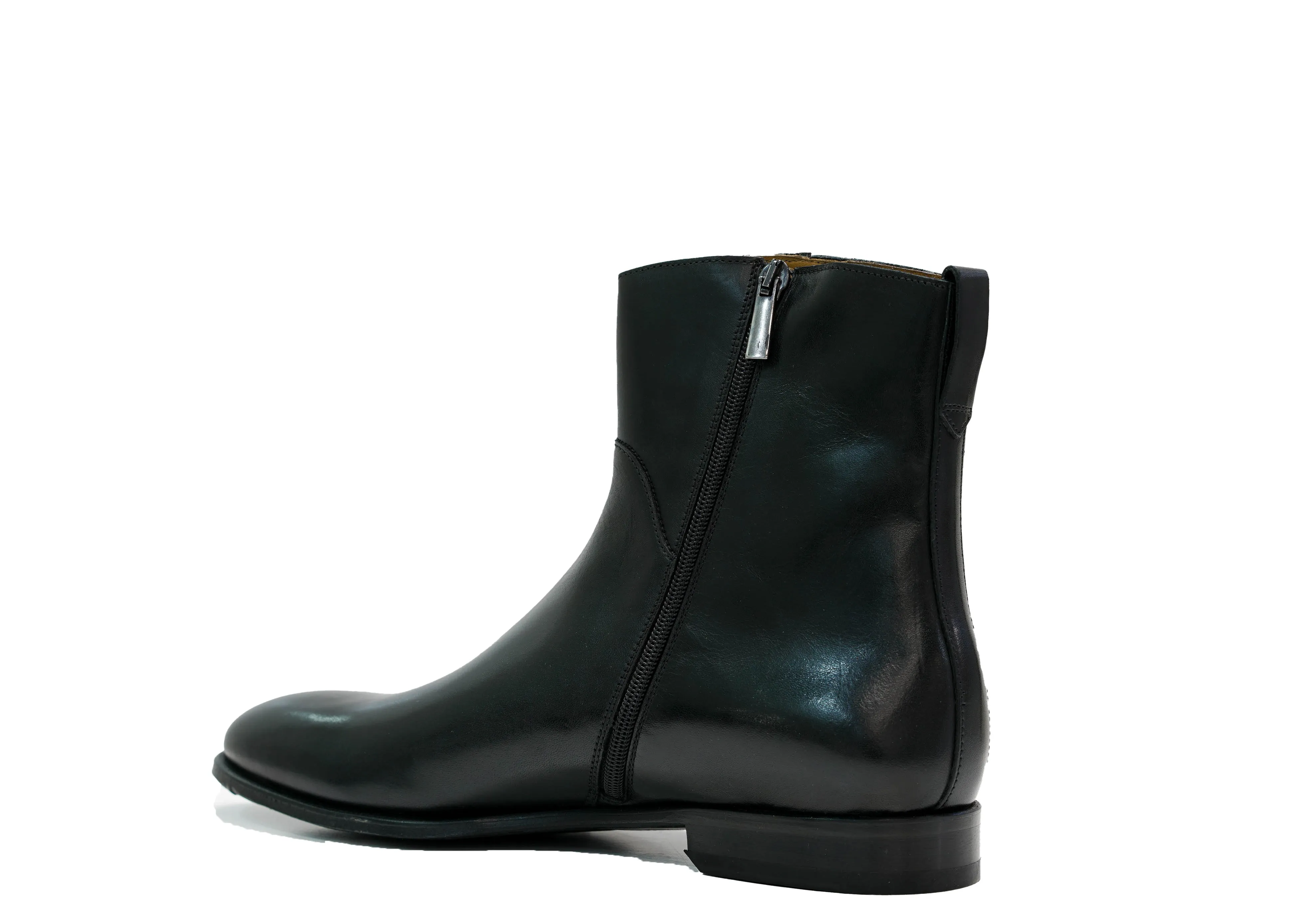 Stefano Stefani Men's Black Leather Ankle Boot 5607122 20% off