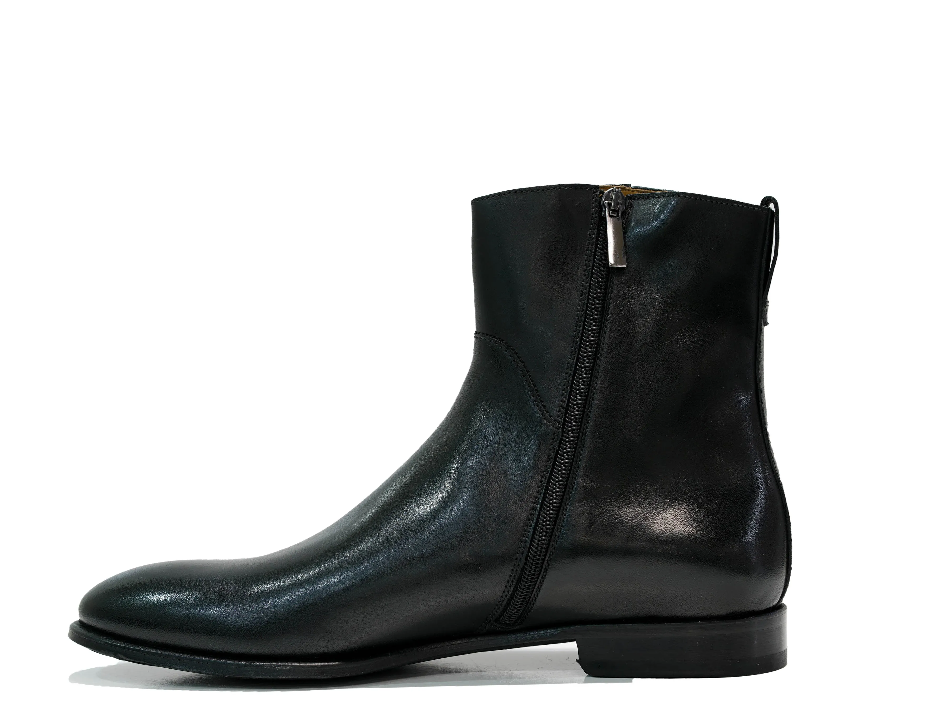 Stefano Stefani Men's Black Leather Ankle Boot 5607122 20% off