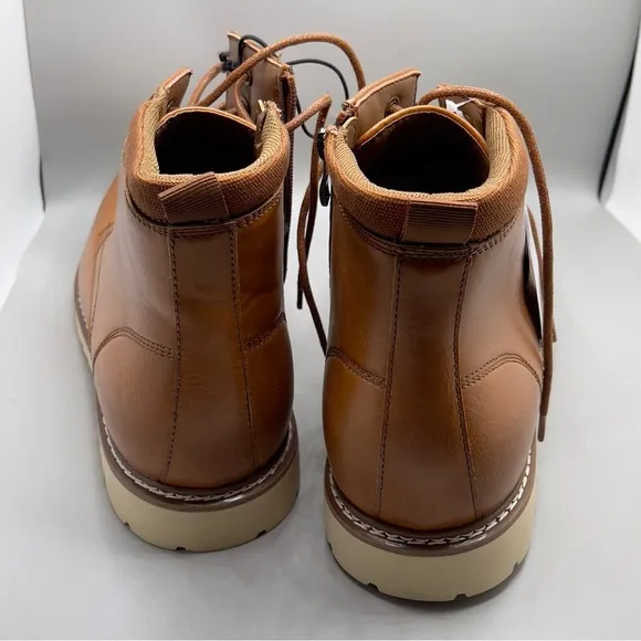 Steve Madden Men's Bowery Lace Up Side Zipper Chukka Boot Cognac Size 12