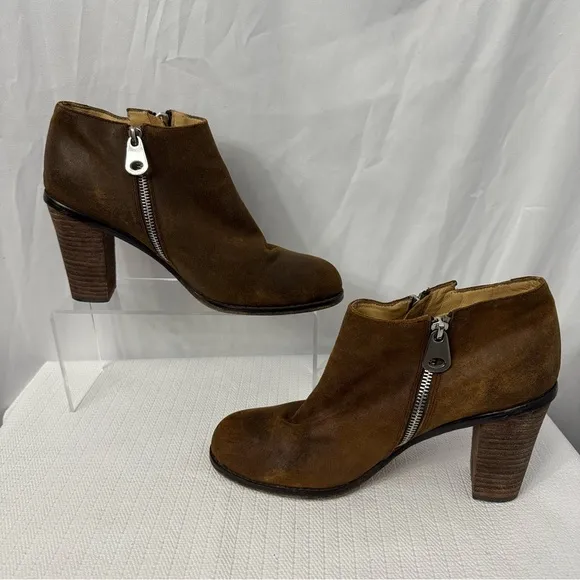 Sundance Western Bohemian Ankle Leather Boots